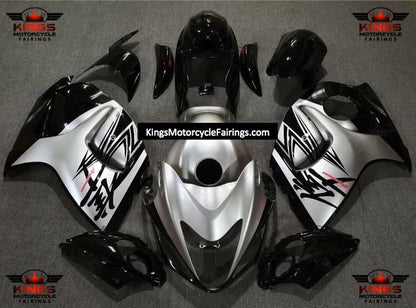 Suzuki GSXR1300 Hayabusa (2008-2019) Silver & Black Fairings