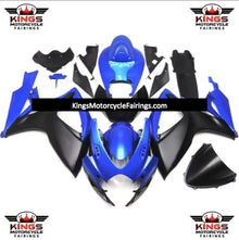 Suzuki GSX-R750 Fairings (2006-2007) Blue, Matte Black at KingsMotorcycleFairings.com