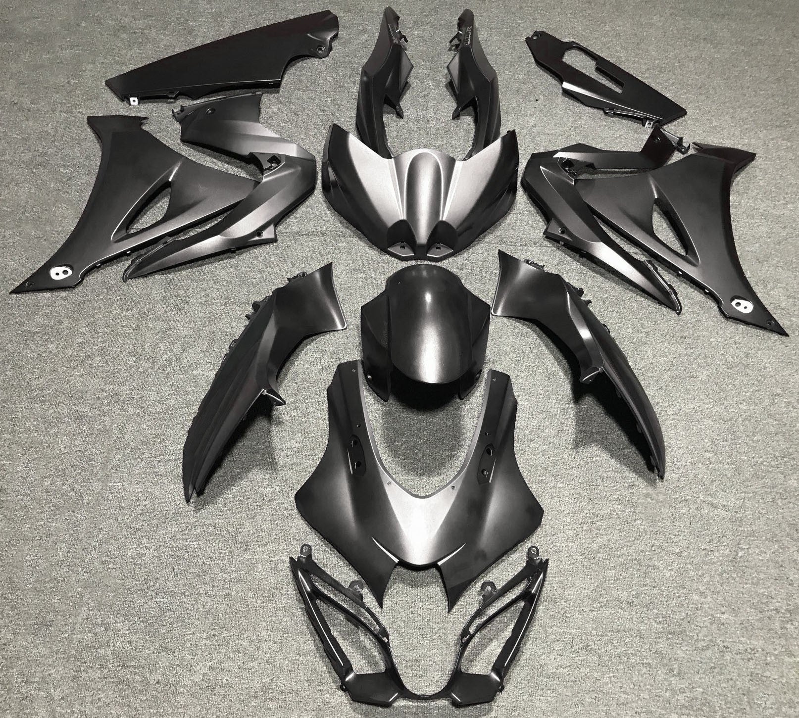 Suzuki GSX-R 1000 (2017-2025) Matte Silver Fairings at KingsMotorcycleFairings.com