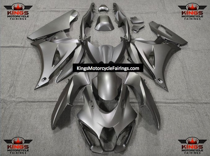 Suzuki GSXR1000 (2017-2025) Matte Gunmetal Silver Fairings at KingsMotorcycleFairings.com