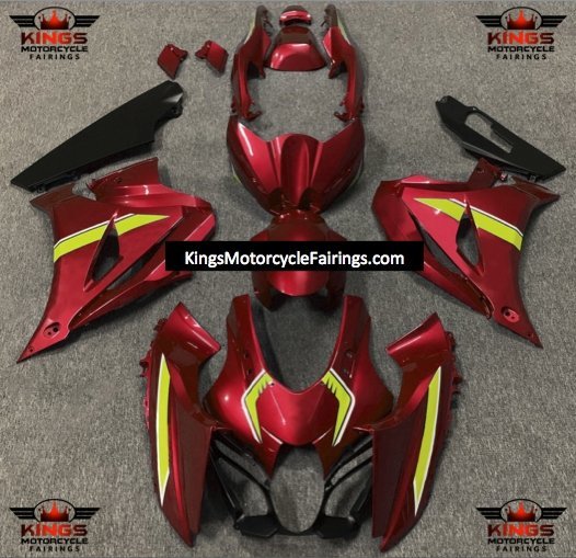 Suzuki GSXR1000 (2017-2025) Red, Yellow, White Fairings at KingsMotorcycleFairings.com