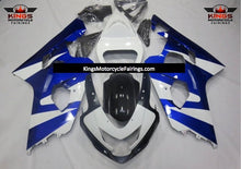 Suzuki GSXR600 Fairings (2004-2005) Blue, White, Black at KingsMotorcycleFairings.com