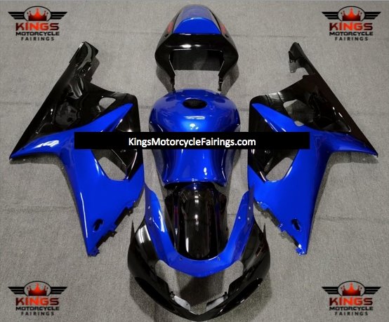Suzuki GSXR750 Fairings (2000-2003) Blue, Black at KingsMotorcycleFairings.com