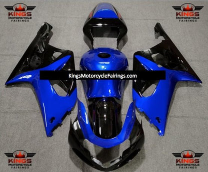 Suzuki GSXR750 Fairings (2000-2003) Blue, Black at KingsMotorcycleFairings.com