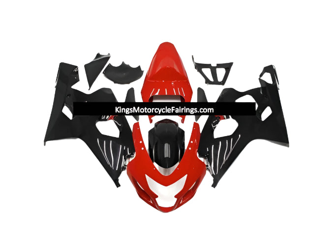 Suzuki GSXR750 Fairings (2004-2005) Red, Black at KingsMotorcycleFairings.com