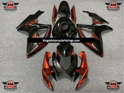 Suzuki GSXR750 Fairings (2006-2007) Burnt Orange, Black, Gray at KingsMotorcycleFairings.com