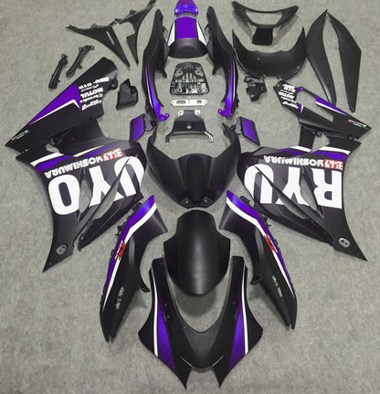 Suzuki GSXR 1000 Fairings (2017-2025) Matte Black, Purple, White at KingsMotorcycleFairings.com