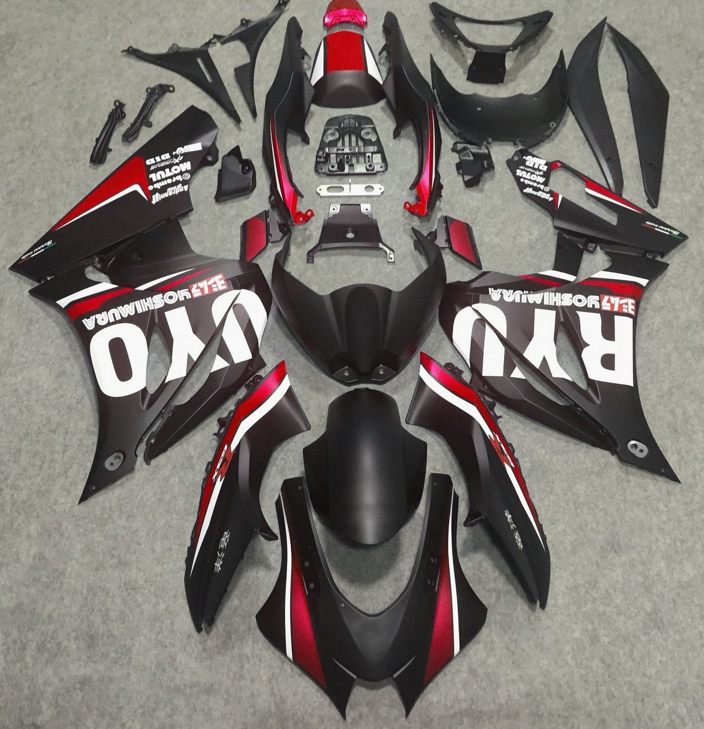 Suzuki GSXR 1000 Fairings (2017-2025) Matte Black, Red, White at KingsMotorcycleFairings.com
