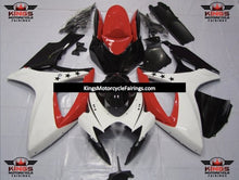 Suzuki GSXR 600 Fairings (2006-2007) White, Red, Black Star at KingsMotorcycleFairings.com
