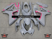 Suzuki GSXR 750 Fairings (2006-2007) Nardo Gray, Pink at KingsMotorcycleFairings.com