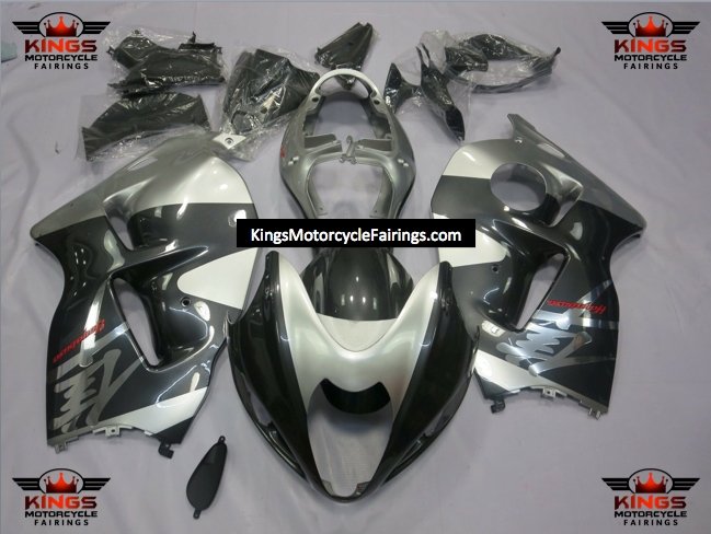 Suzuki Hayabusa Fairings (1999-2007) Gray, Dark Gray by KingsMotorcycleFairings.com