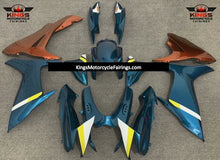 Suzuki GSXR600 (2011-2023) Teal Blue, Orange, White & Yellow Fairings