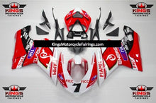 White, Red and Black FIAMM #7 Fairing Kit for a 2007, 2008, 2009, 2010, 2011 & 2012 Ducati 1098 motorcycle