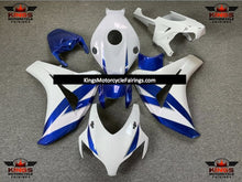 White and Blue Fairing Kit for a 2008, 2009, 2010 & 2011 Honda CBR1000RR motorcycle