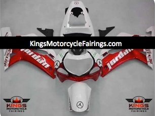 Suzuki GSXR750 (2000-2003) White & Red Jordan Fairings