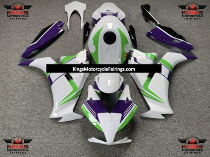 White, Green and Purple Fairing Kit for a 2012, 2013, 2014, 2015 & 2016 Honda CBR1000RR motorcycle