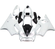 White and Black Fairing Kit for a 2001, 2002, 2003 Honda CBR600F4i motorcycle