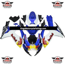 White and Blue RedBull Fairing Kit for a 2006 & 2007 Suzuki GSX-R750 motorcycle