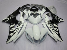 Yamaha YZF-R6 (2008-2016) White & Black Flame Fairings