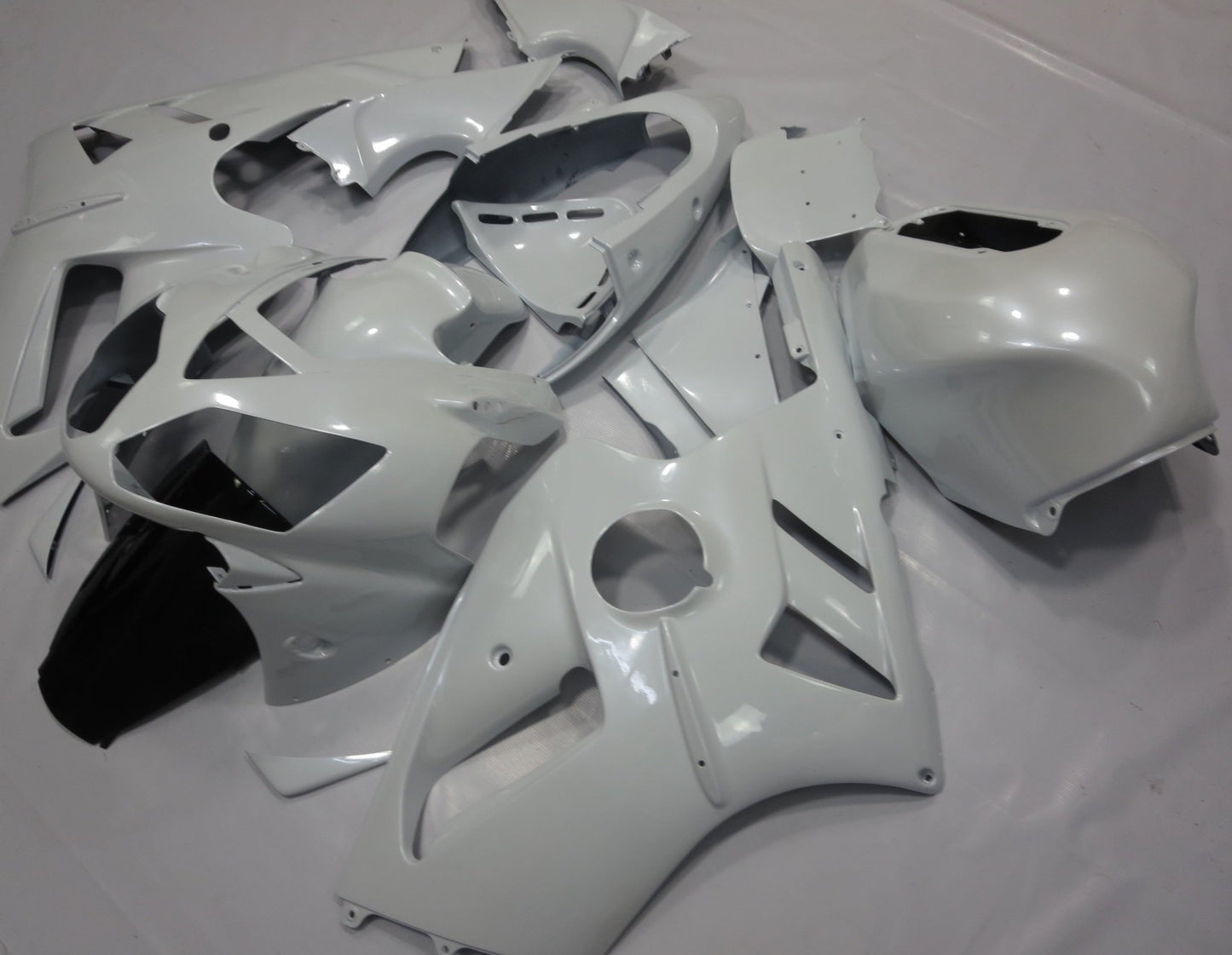 Pearl White Fairing Kit for a 2002, 2003, 2004, 2005 & 2006 Kawasaki Ninja ZX-12R motorcycle