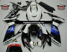 Suzuki GSXR750 Fairings (2006-2007) Black, White, Blue Viru from KingsMotorcycleFairings.com