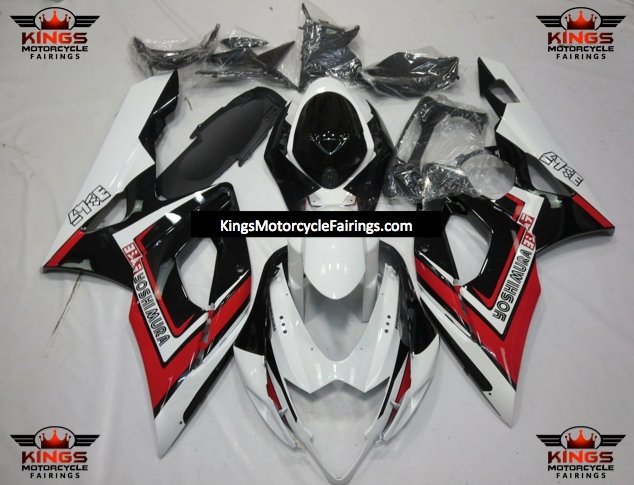 Suzuki GSXR1000 (2005-2006) White, Black & Red Yoshimura Fairings