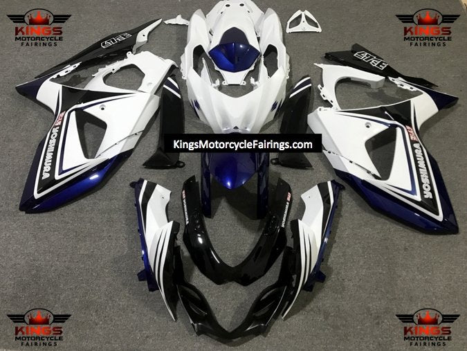 Suzuki GSXR1000 (2009-2016) White, Blue & Black Yoshimura Fairings