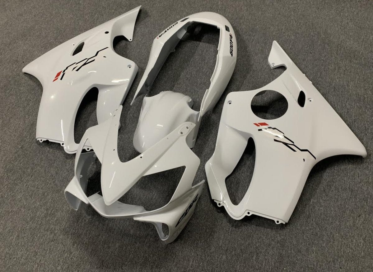 White Fairing Kit for a 2004, 2005, 2006, 2007 Honda CBR600F4i motorcycle