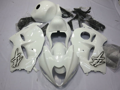 White Fairing Kit for a 1999, 2000, 2001, 2002, 2003, 2004, 2005, 2006, & 2007 Suzuki GSX-R1300 Hayabusa motorcycle