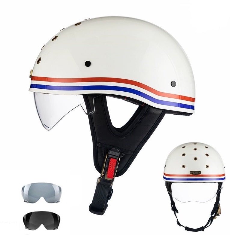 White, Red & Blue Carat Helmet at KingsMotorcycleFairings.com