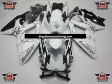White and Black Tribal Corona Fairing Kit for a 2008, 2009 & 2010 Suzuki GSX-R750 motorcycle