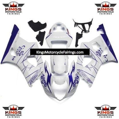 Suzuki GSXR1000 (2003-2004) White & Blue Corona Fairings