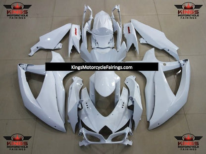 Suzuki GSXR750 (2008-2010) White & Red Fairings