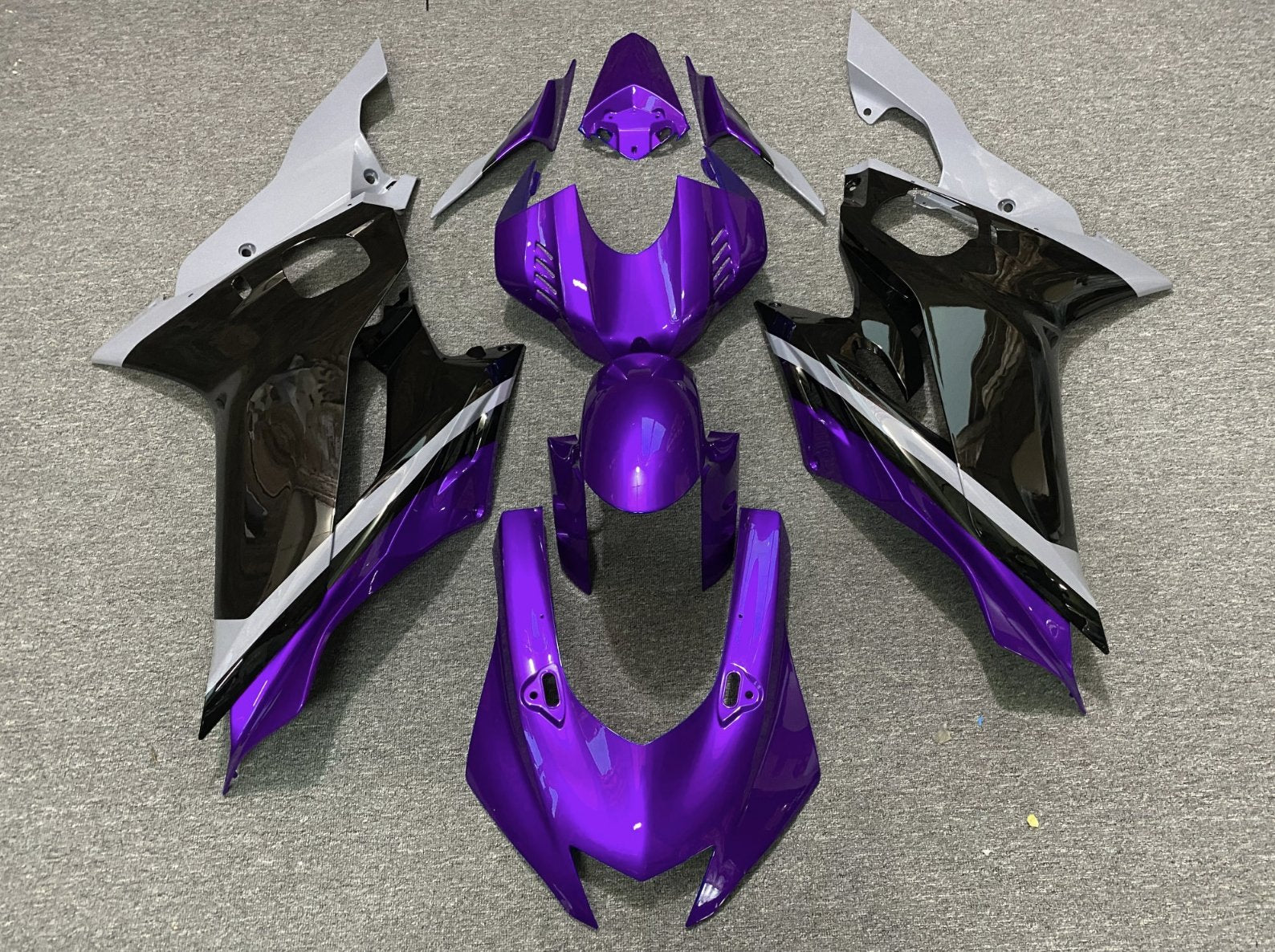 YAMAHA R6 Fairings (2017-2022) Purple, Black, Gray at KingsMotorcycleFairings.com