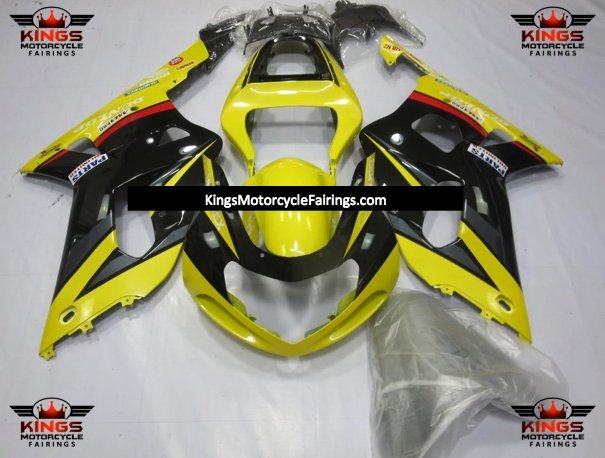 Suzuki GSXR600 (2000-2003) Yellow, Black, Gray & Red Fairings