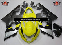 Suzuki GSXR600 (2004-2005) Yellow, Dark Gray, Black & Silver Fairings