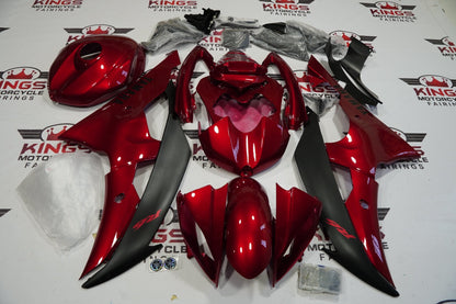 Yamaha YZF-R6 (2008-2016) Candy Apple Red & Matte Black Fairings