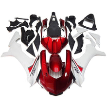 Yamaha R1 Fairings (2020-2025) Candy Red, White at KingsMotorcycleFairings.com