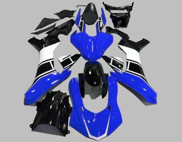 Yamaha R1 Fairings (2020-2025) Gloss Blue, Black, White Fairings at KingsMotorcycleFairings.com