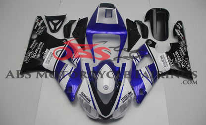 Yamaha YZF-R1 Fairings (1998-1999) Blue, White, Black Yamalube at KingsMotorcycleFairings.com