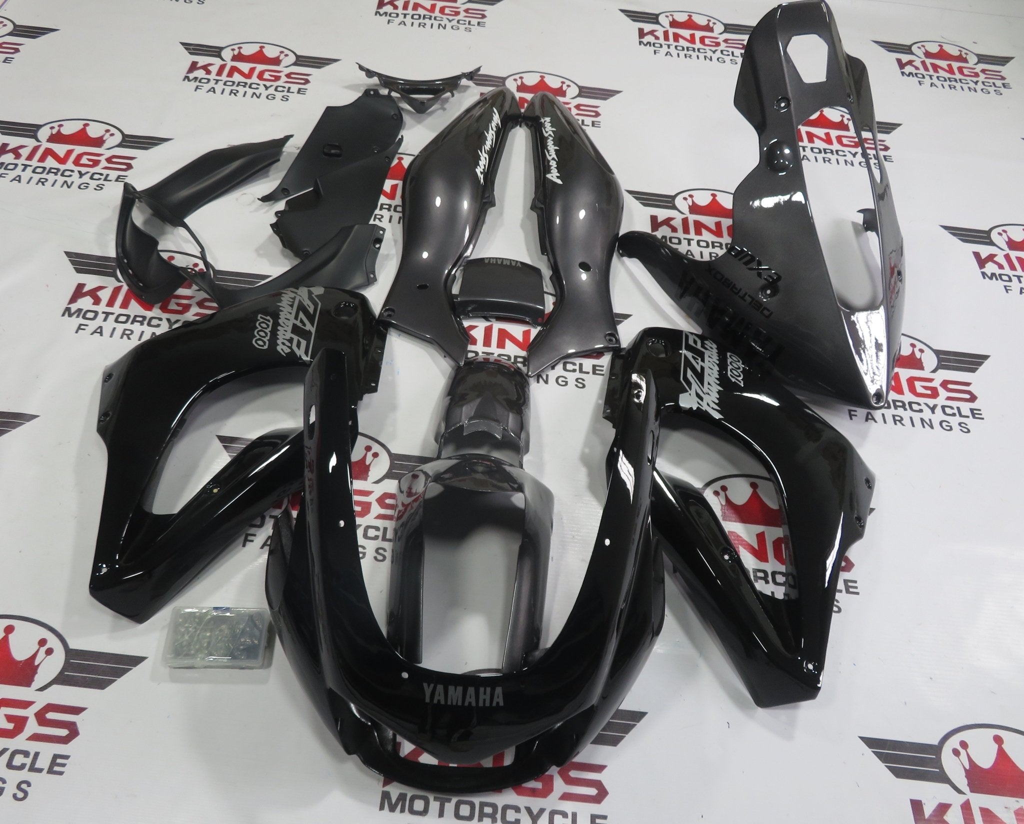 Yamaha YZF1000R Fairings (1996-2007) Black, Gray at KingsMotorcycleFairings.com