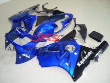 Blue and Black Flame Fairing Kit for a 2000 & 2001 Kawasaki Ninja ZX-12R motorcycle