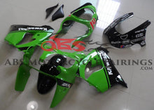 Fairings for Kawasaki ZX-9R (1998-1999) Green, Black at KingsMotorcycleFairings.com