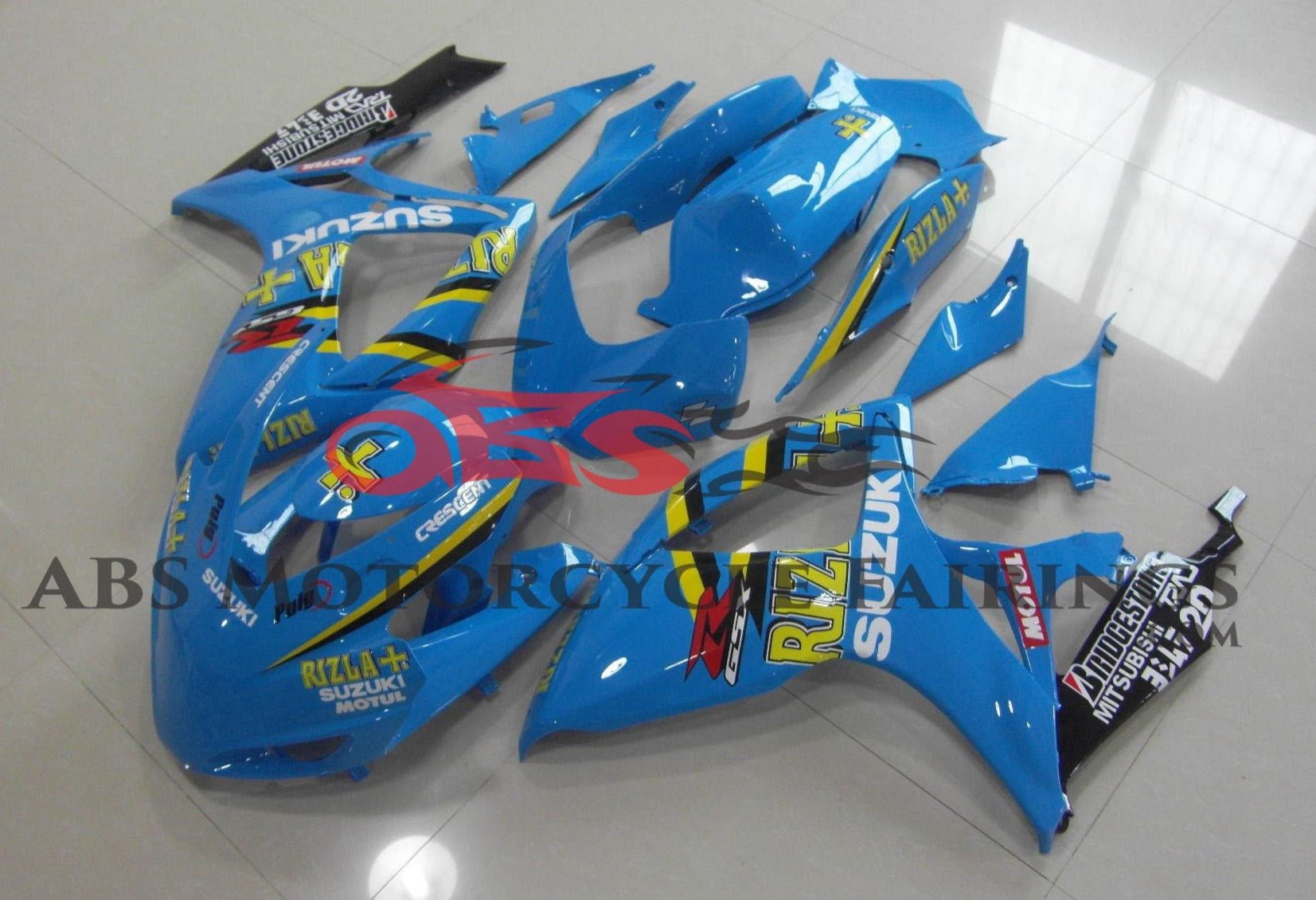 Suzuki GSXR600 (2006-2007) Light Blue Rizla Race Fairings